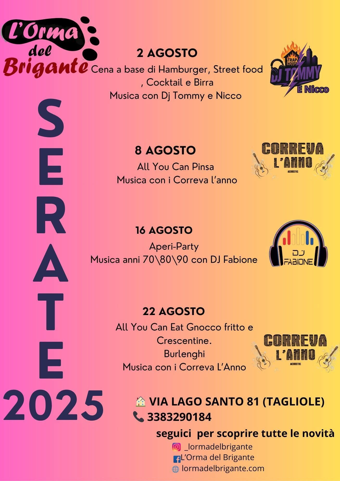 Serate all’ Orma del Brigante