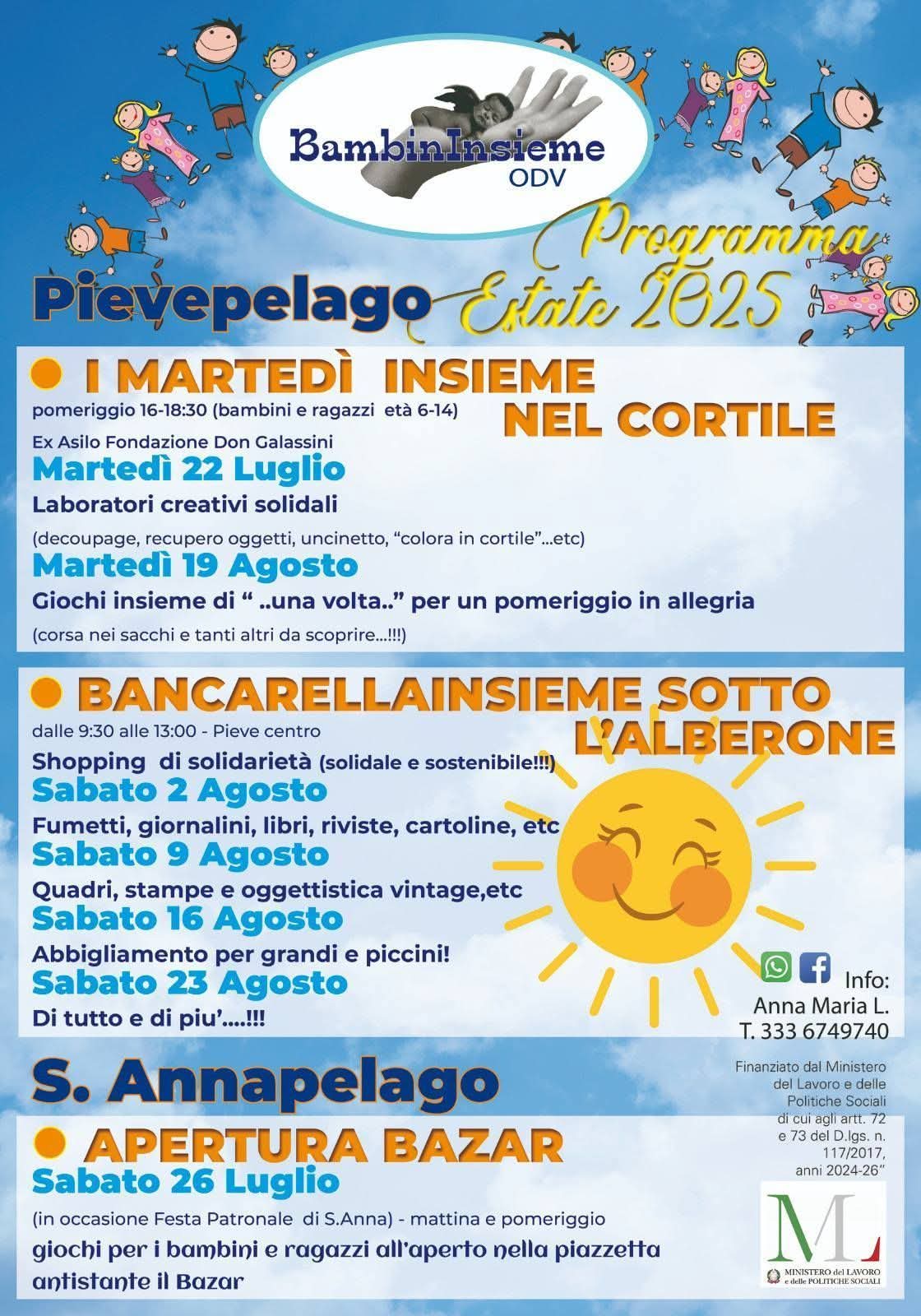 Bancherelle sotto l’ombrellone Bambininsieme 🗓